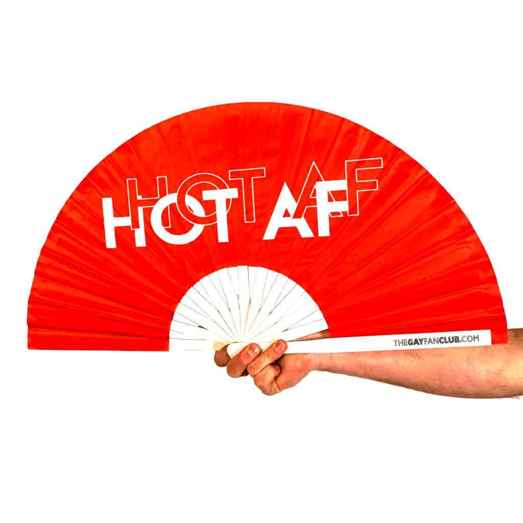 Hot AF Fan - Red Clack Fan - The Gay Fan Club