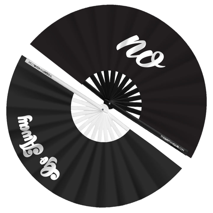 No Go Essentials 2 Pack| The Gay Fan Club | Oversized Bamboo Clack Fan