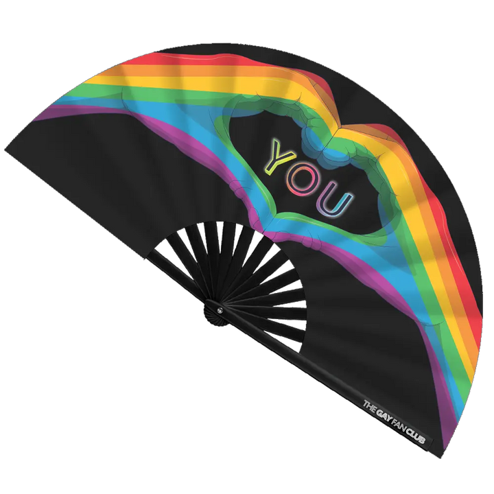 Love You Fan The Gay Fan Club® Bamboo Clack Fan
