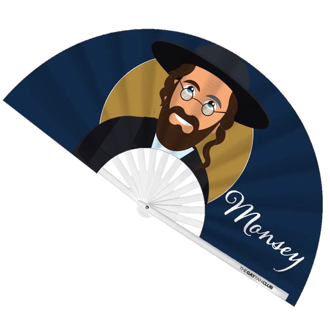 Maybe It's Monsey Fan The Gay Fan Club® Bamboo Clack Fan