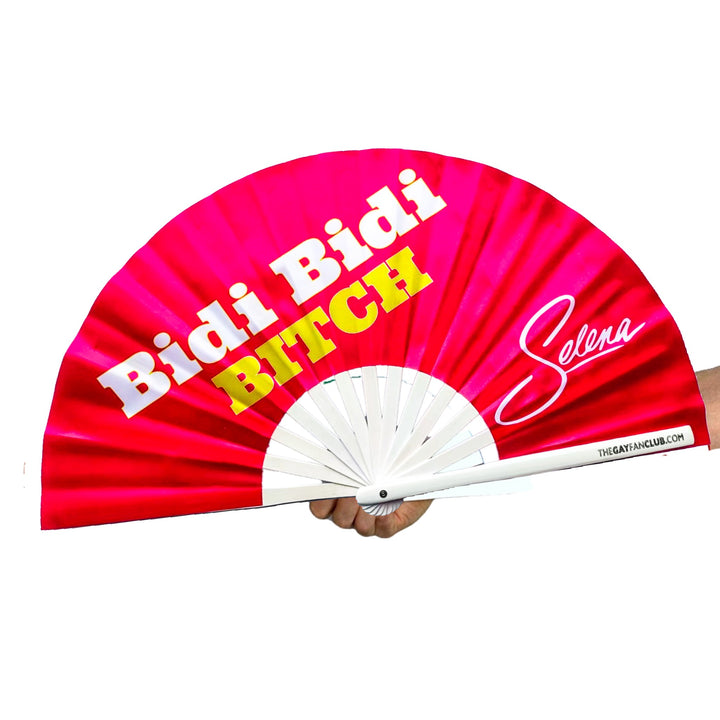 Selena Bidi Bidi Bitch Fan - Selena Quintanilla folding hand fan - The Gay Fan Club