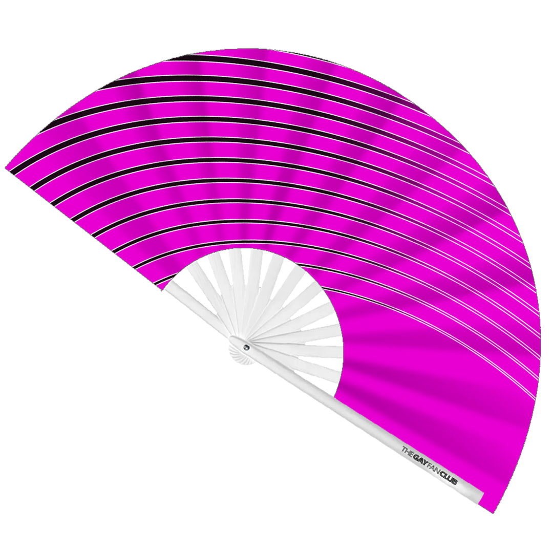 Wave Fan (UV) 2026| The Gay Fan Club | Oversized Bamboo Clack Fan