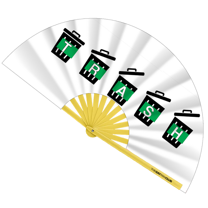 White Trash Fan |  Funny Oversized Bamboo Clack Fan