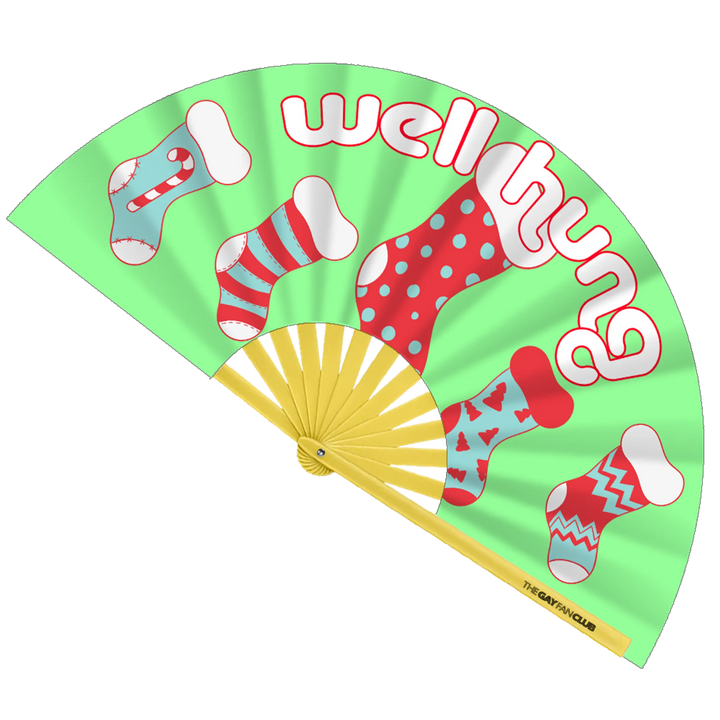 Well Hung Fan The Gay Fan Club Bamboo Clack Fan