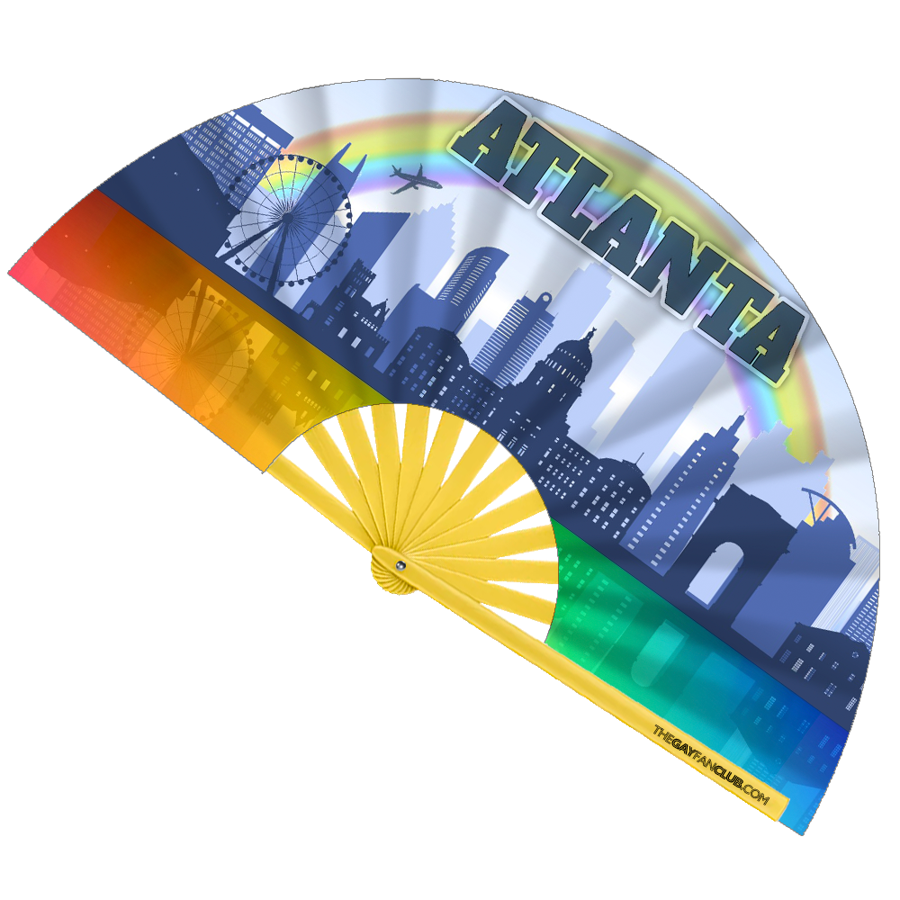 Atlanta Fan - Atlanta Hand Fan for Pride - The Gay Fan Club