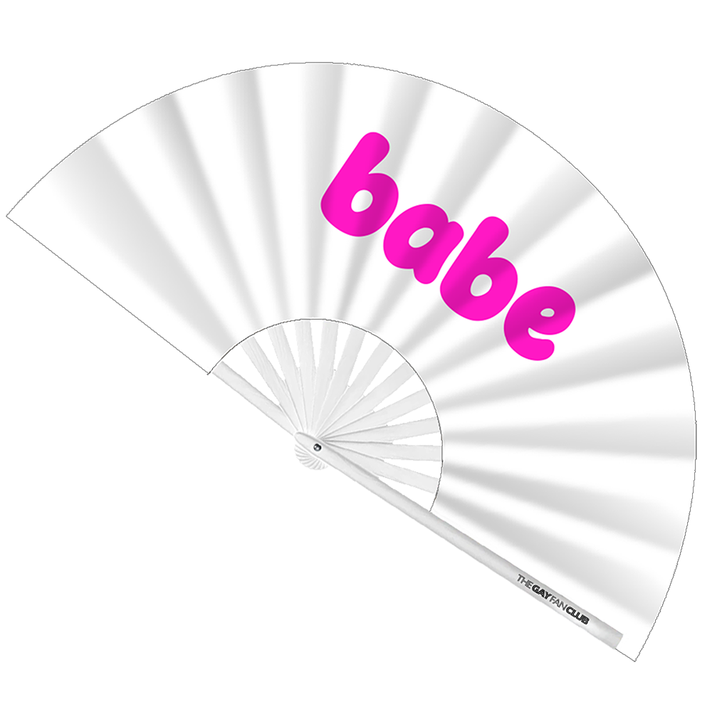 Kiss Me Babe 2 Pack The Gay Fan Club Bamboo Clack Fan