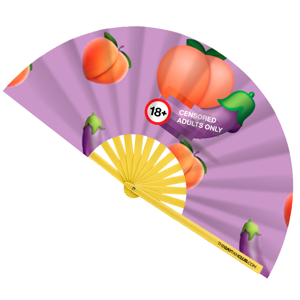 "Censored" Emoji Oversized Purple Clack Fan