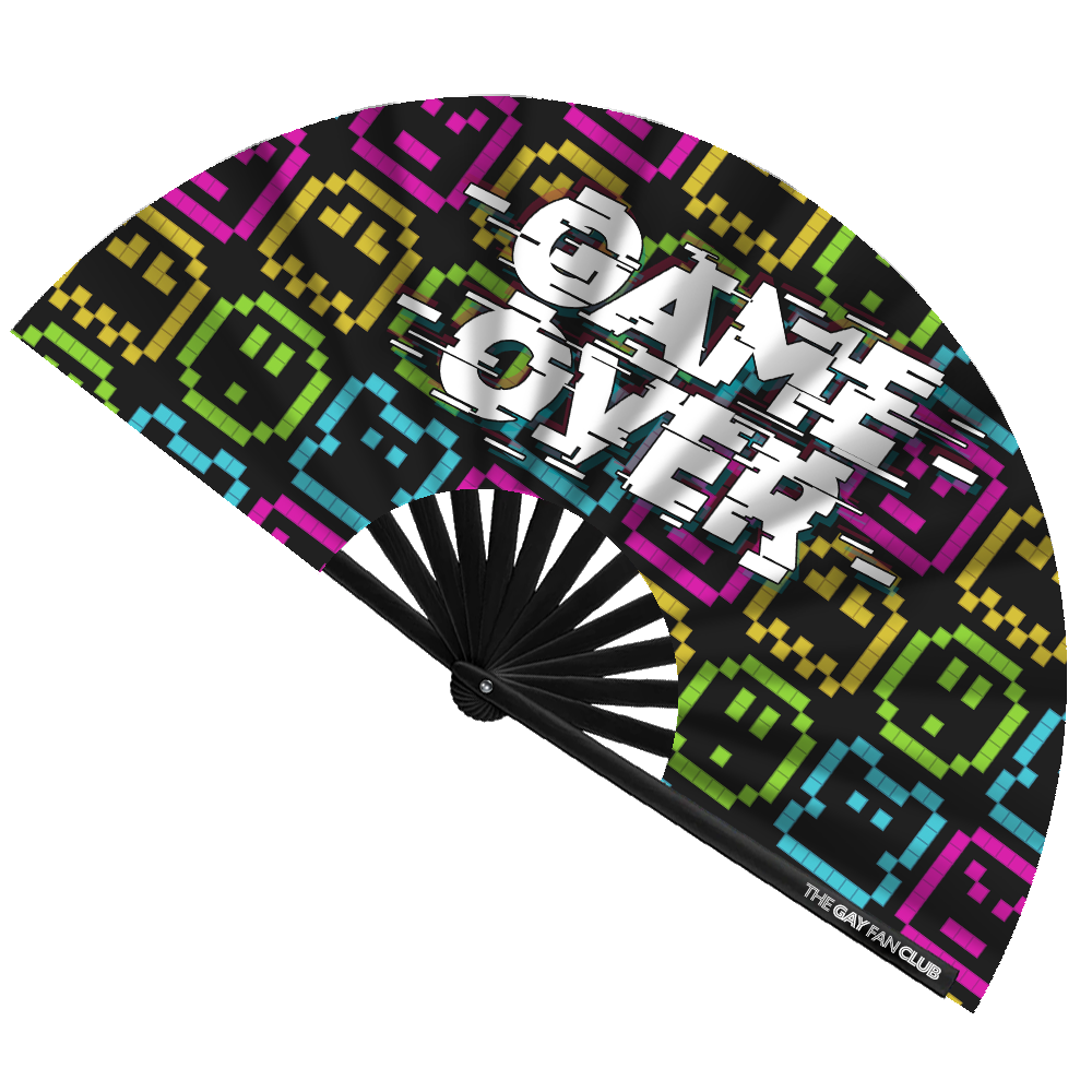Game Over Fan| The Gay Fan Club®  | LGBTQ Hand Fans