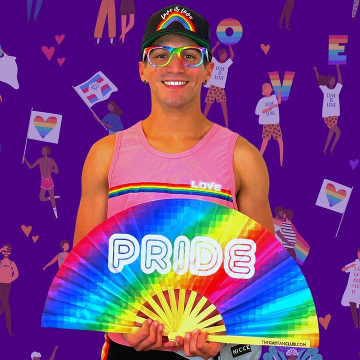 Pride Party Fan (UV) - The Gay Fan Club® 