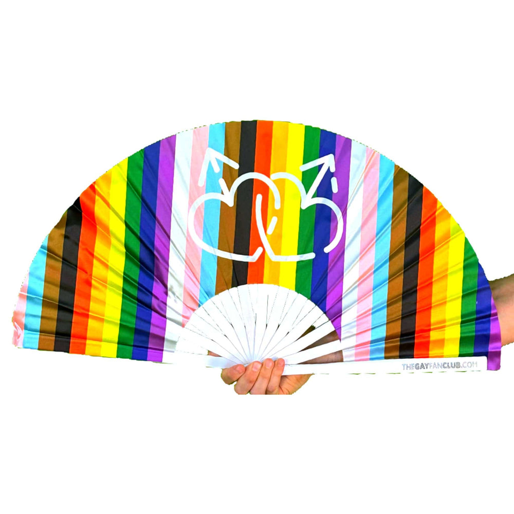 Equality Rainbow Fan | inclusive Pride Rainbow Fan | The Gay Fan Club 