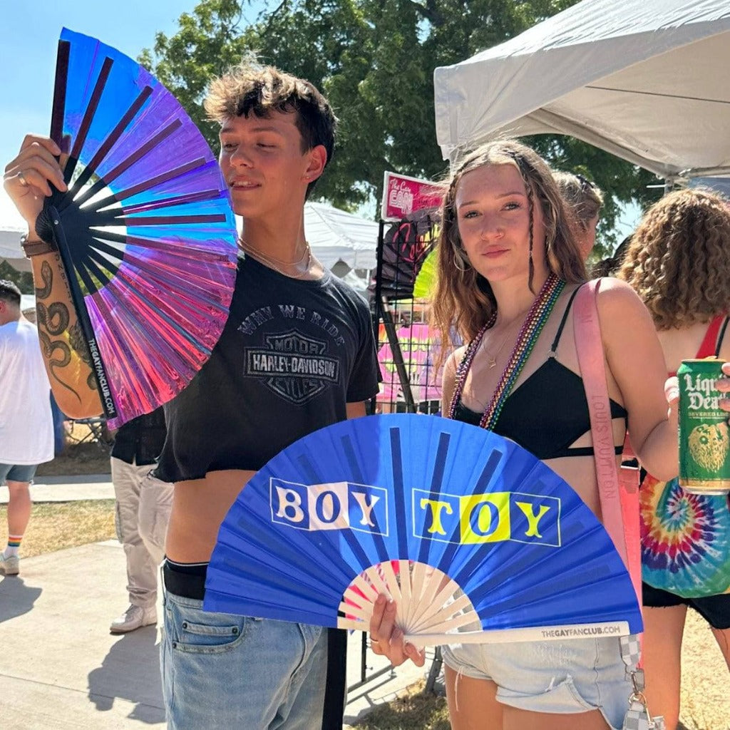 Music Festival Hand Fans - Boy Toy Fan - The Gay Fan Club