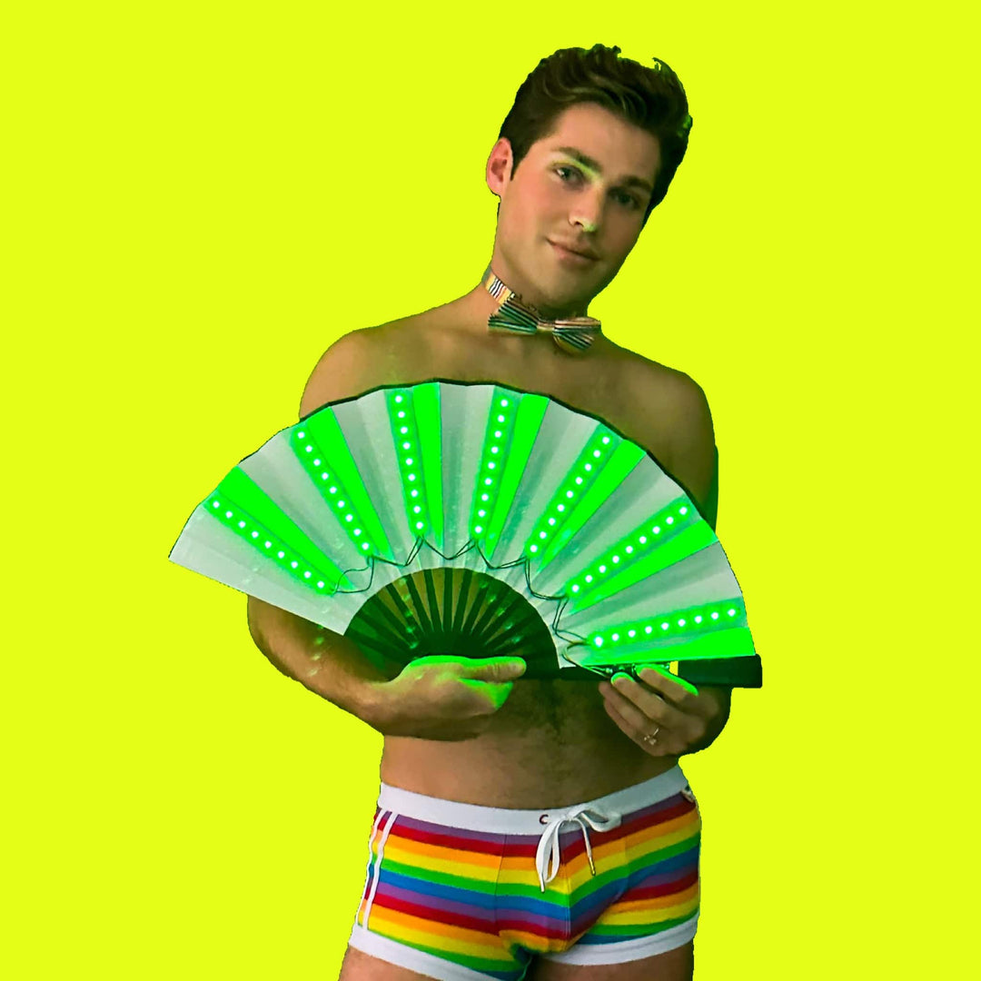 Green Monster LED Fan | Green LED Fan | The Gay Fan Club