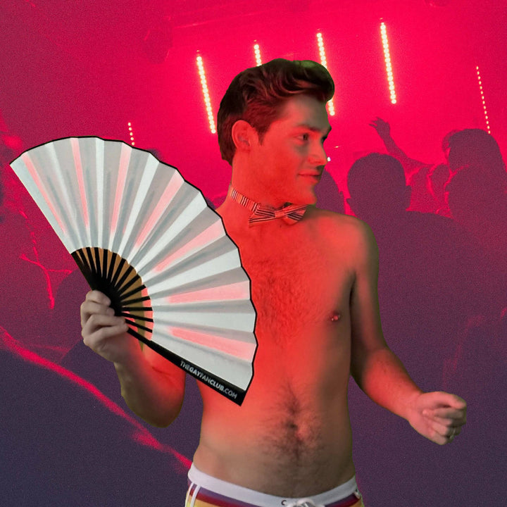 Red LED Rave Fan - Folding Fan - The Gay Fan Club