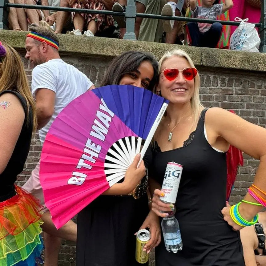 Bi the Way Hand Fan - The Gay Fan Club® 