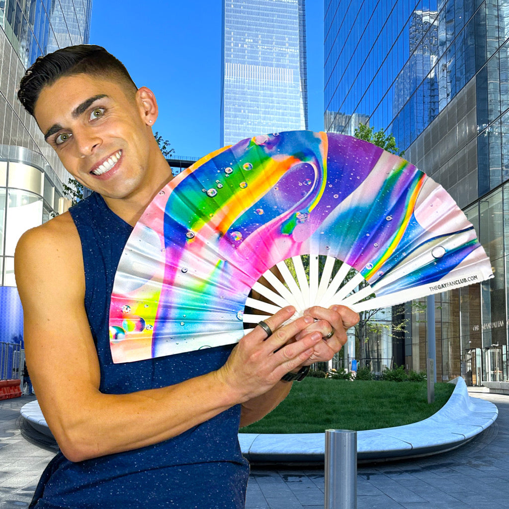 Energy Fan (UV) | Rave Hand Fan | The Gay Fan Club