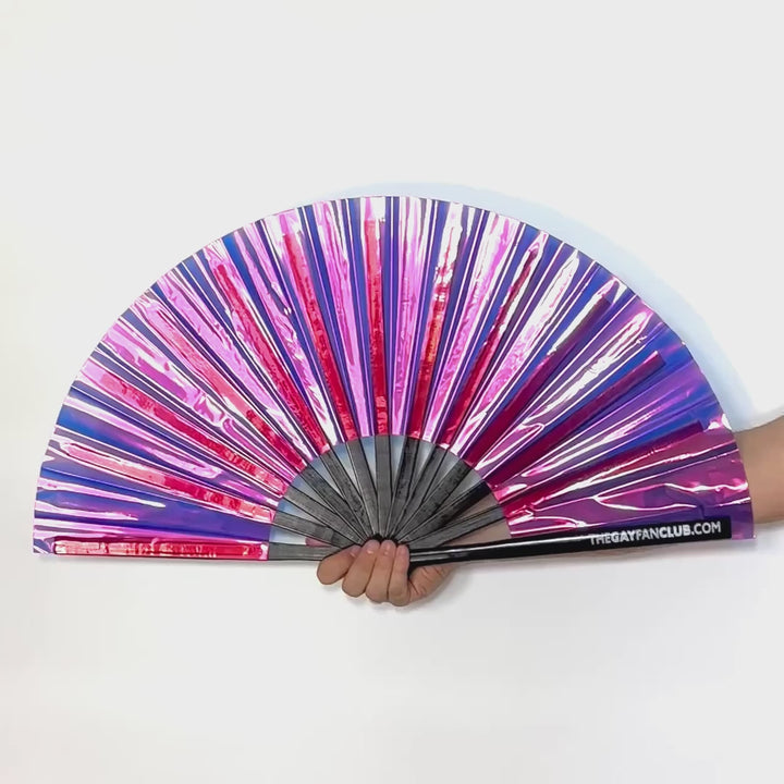 Purple Shimmer Fan | Color Changing Hand Fan | The Gay Fan Club