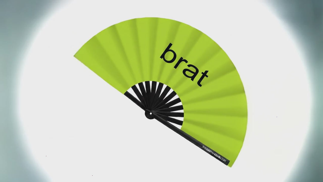 "Brat" Oversized Green Fan