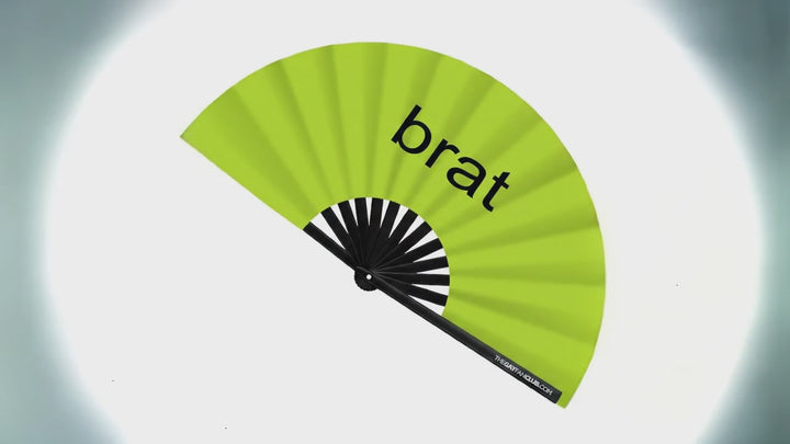 "Brat" Oversized Green Fan