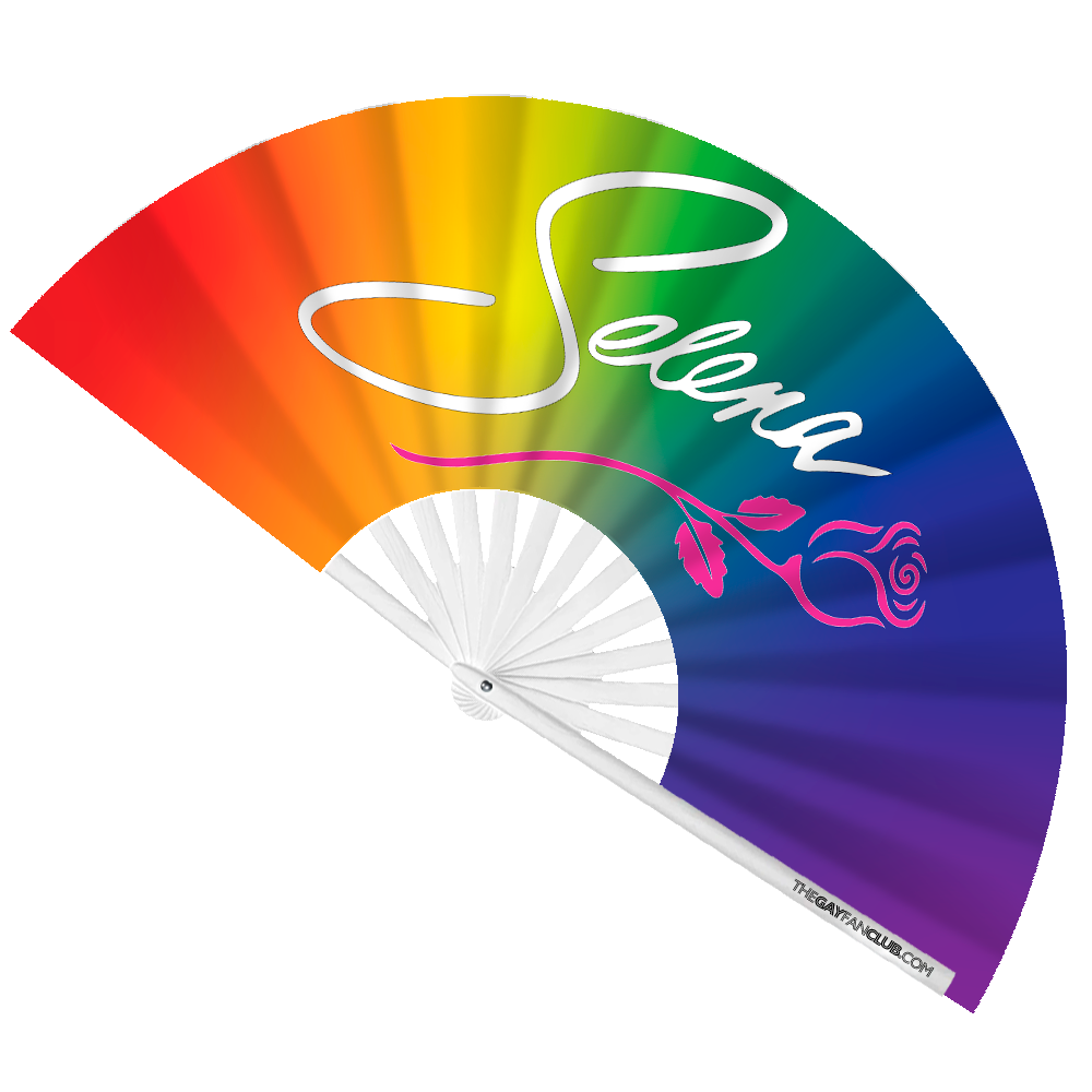 Selena Rainbow Fan (UV) - The Gay Fan Club® 