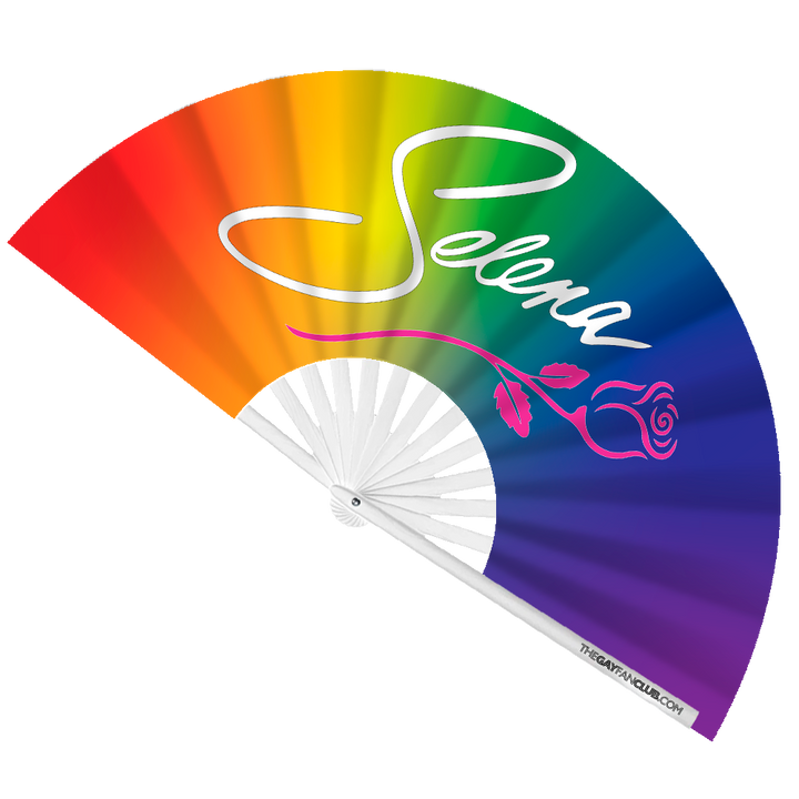 Selena Rainbow Fan (UV) - The Gay Fan Club® 