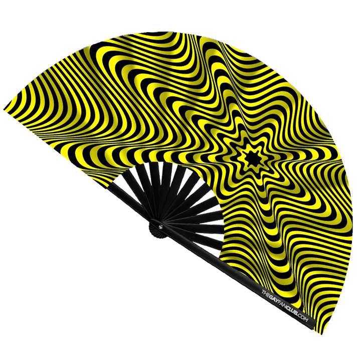 Stranger Danger Fan (UV) The Gay Fan Club® Bamboo Clack Fan