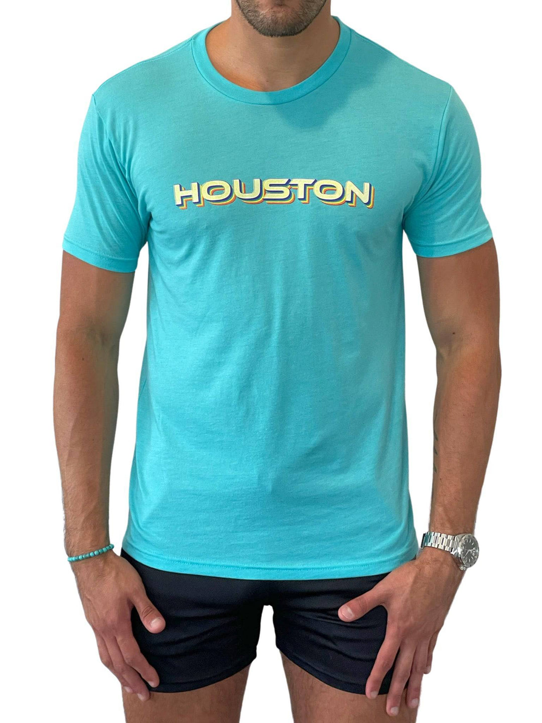 Houston's Cool Houston Blue T-Shirt The Gay Fan Club