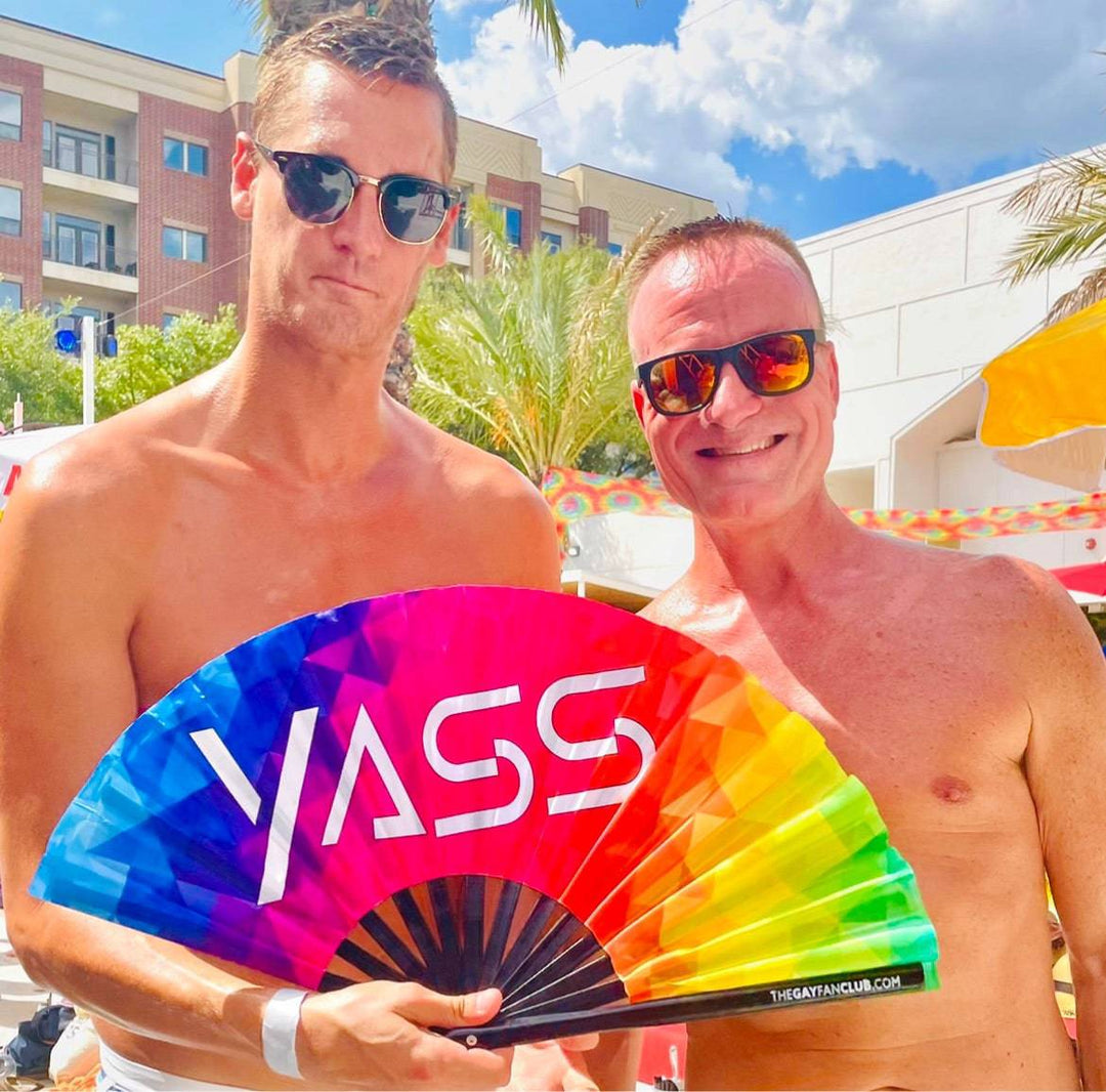 Yass Fan (UV) Best Circuit Party Fans The Gay Fan Club