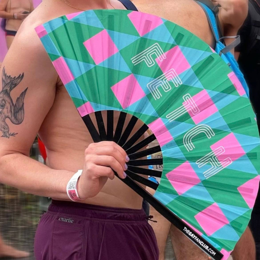 Fetch Fan - Drag Hand Fan - The Gay Fan Club
