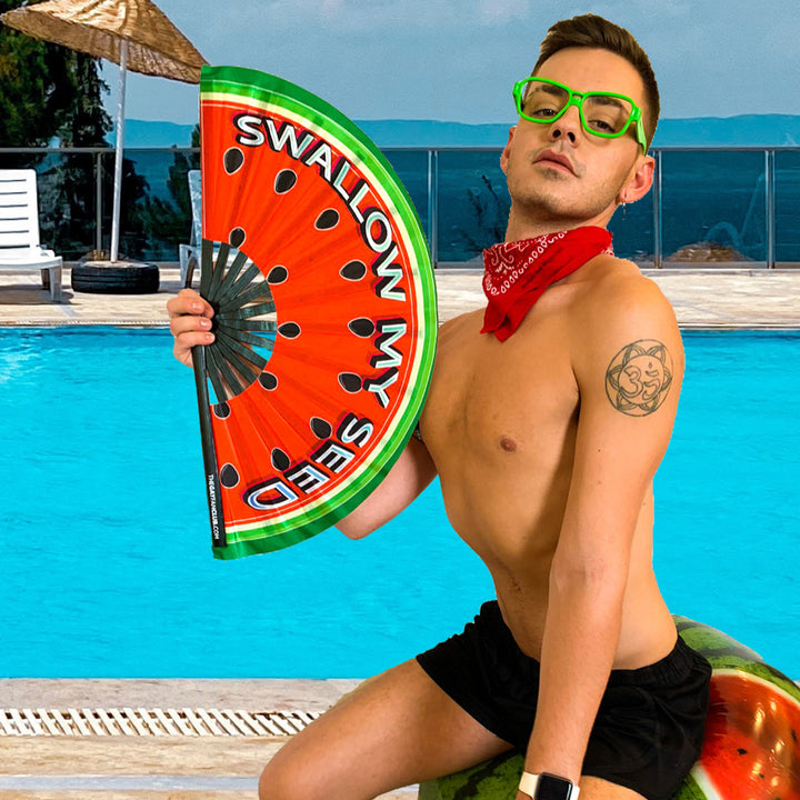 Watermelon Fan | Funny Hand Fans | The Gay Fan Club